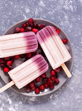 PINEAPPLE CRANBERRY POPSICLES 
